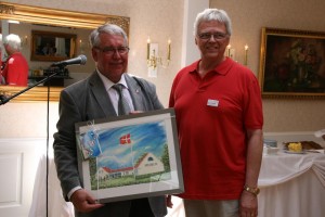 Kaj G. Nielsen (t.v.) og kunstner J├©rgen Ibenfeldt (t.h.)